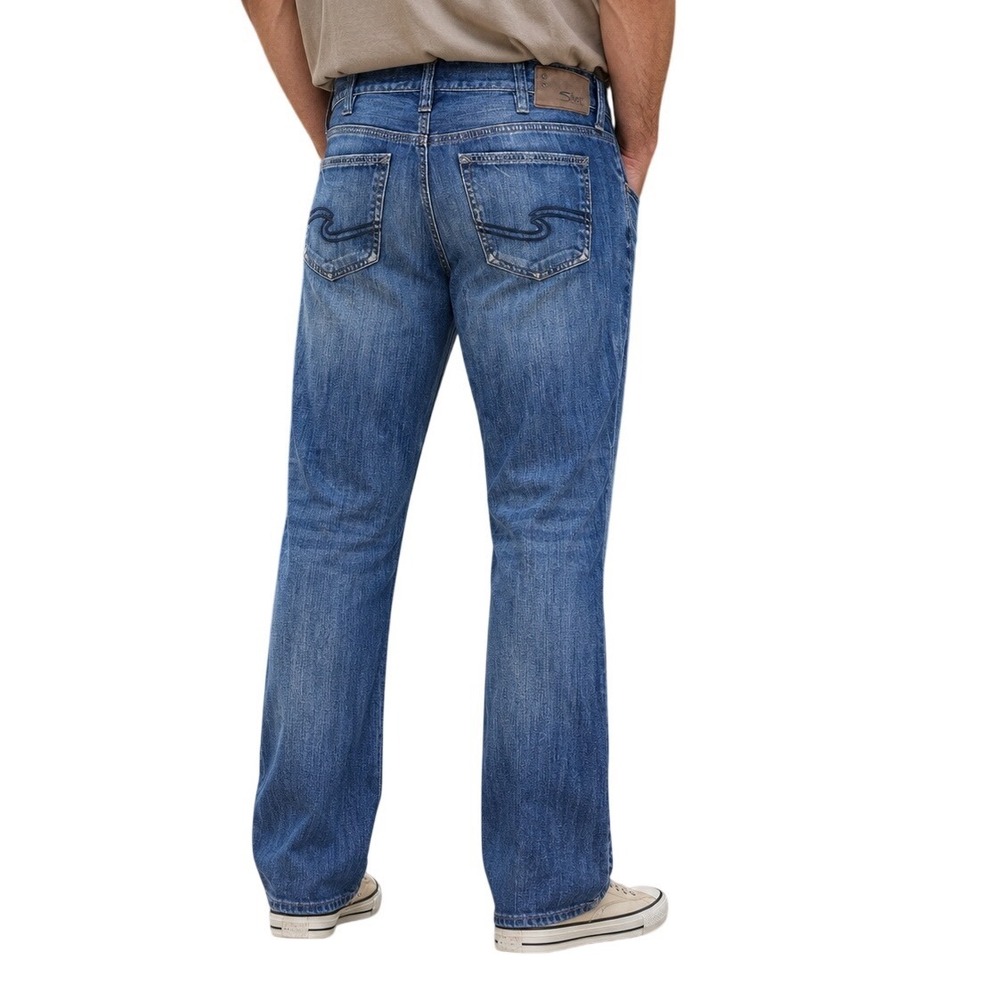 Silver Jeans Nash Men's Size 32x32 Straight Leg Medium Blue Denim
